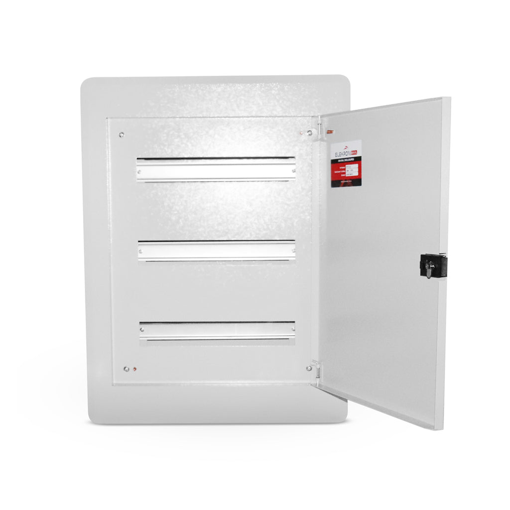 Din rail Enclosure 3x16 Pole Flush Mount Elekron Baal