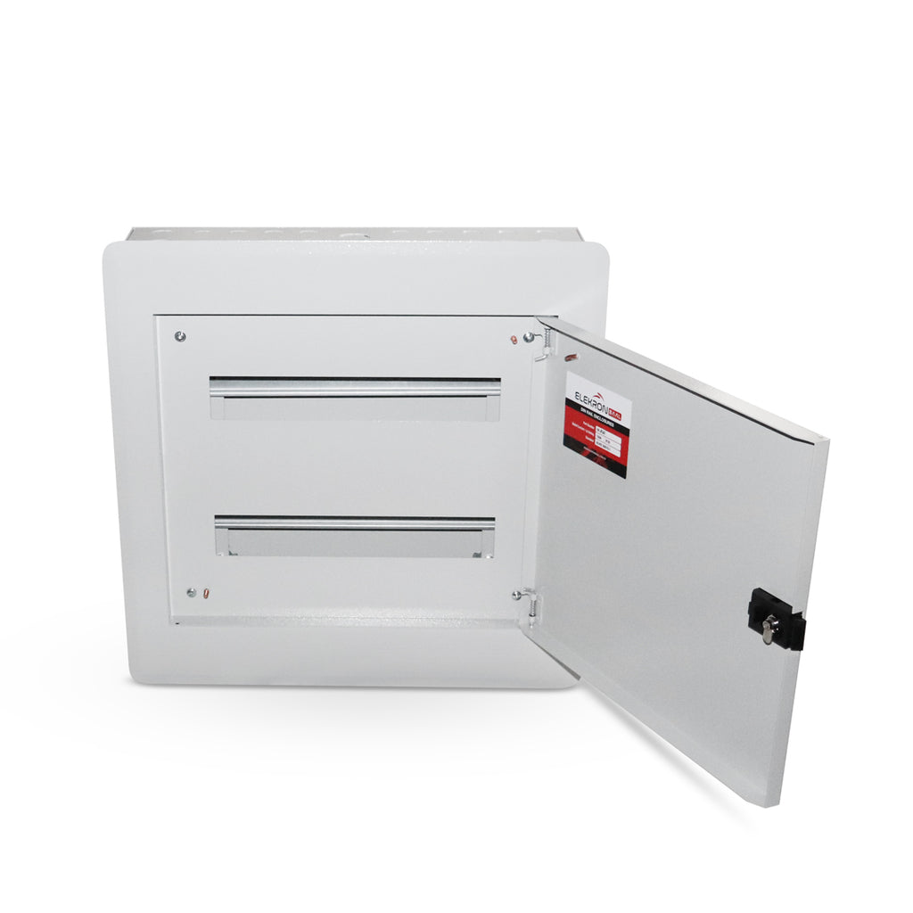 Din rail Enclosure 2x16 Pole Flush Mount Elekron Baal