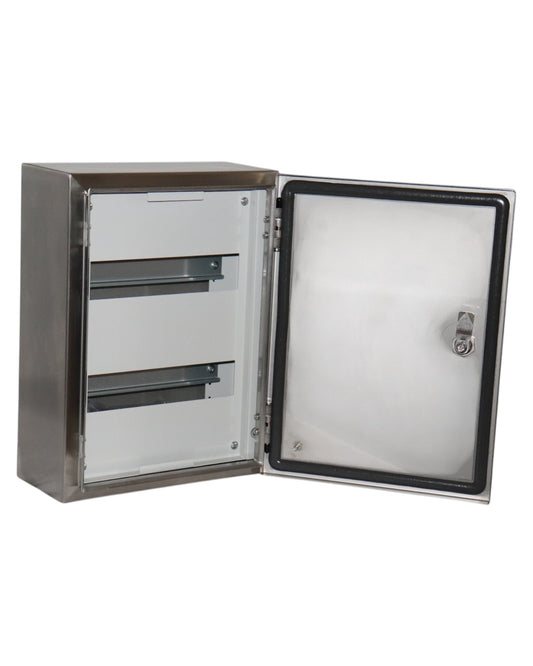 Stainless steel 2x12 Poles Din rail Enclosure-IP66