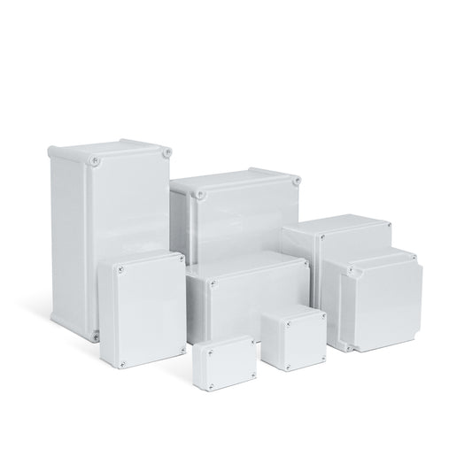 ABS Plastic  Enclosure Grey Lid / Plastic Mounting Plate- IP66