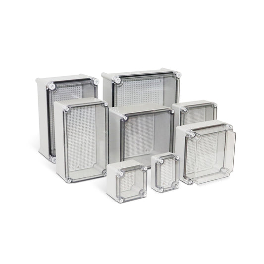ABS Plastic  Enclosure Transparent Lid / Plastic Mounting Plate- IP66