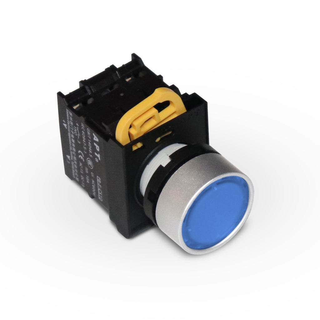 22mm illuminated Momentary Pushbutton- 24V AC/DC LED – Elekron Baal
