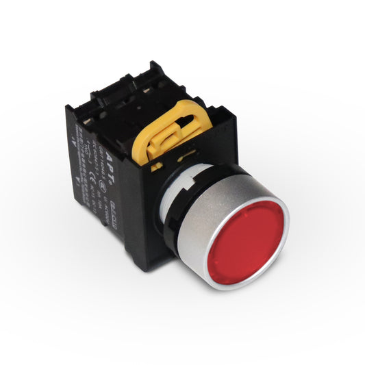 22mm illuminated Momentary Pushbutton- 24V AC/DC LED