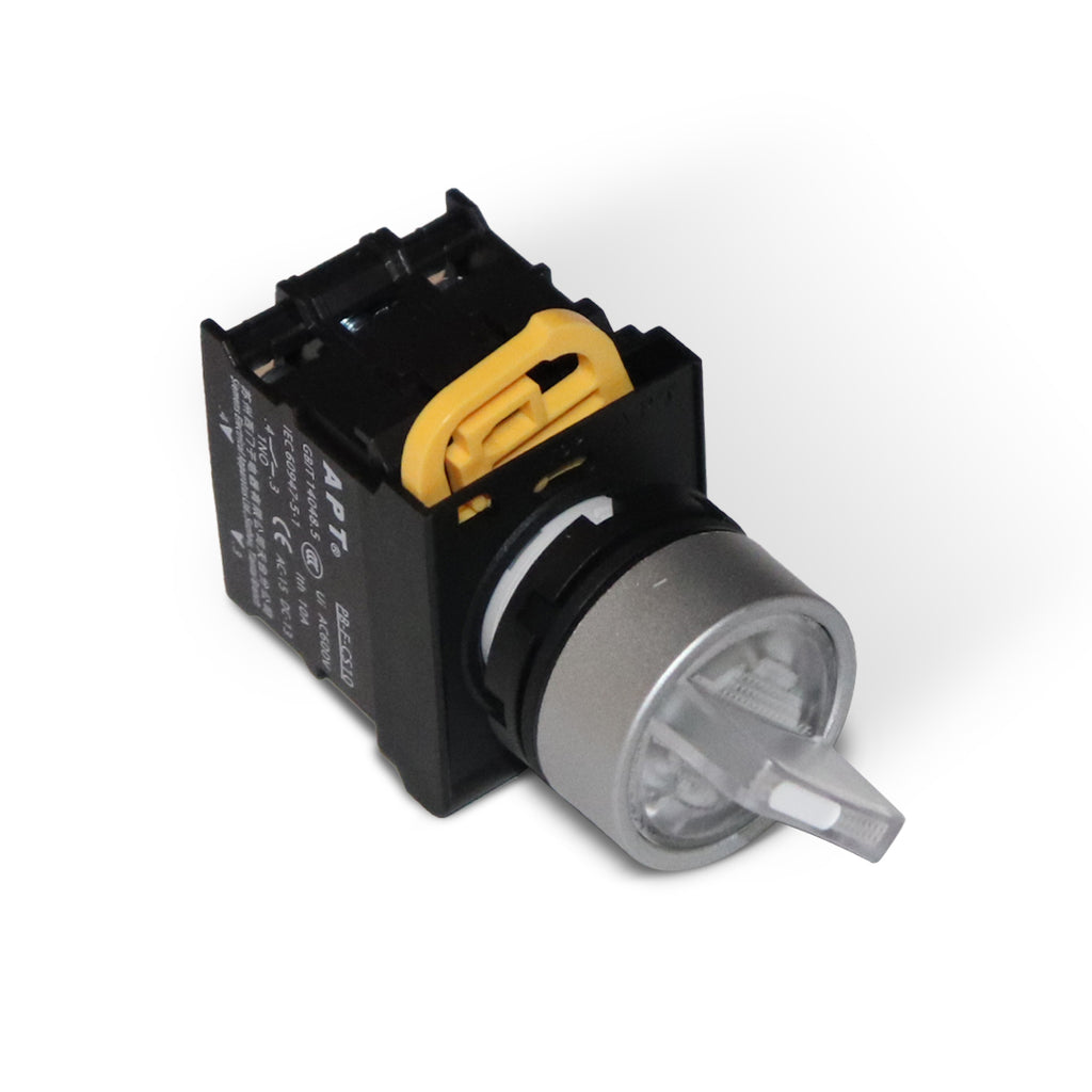 22mm Illuminated 2 Position Selector Switch- 24V AC/DC – Elekron Baal