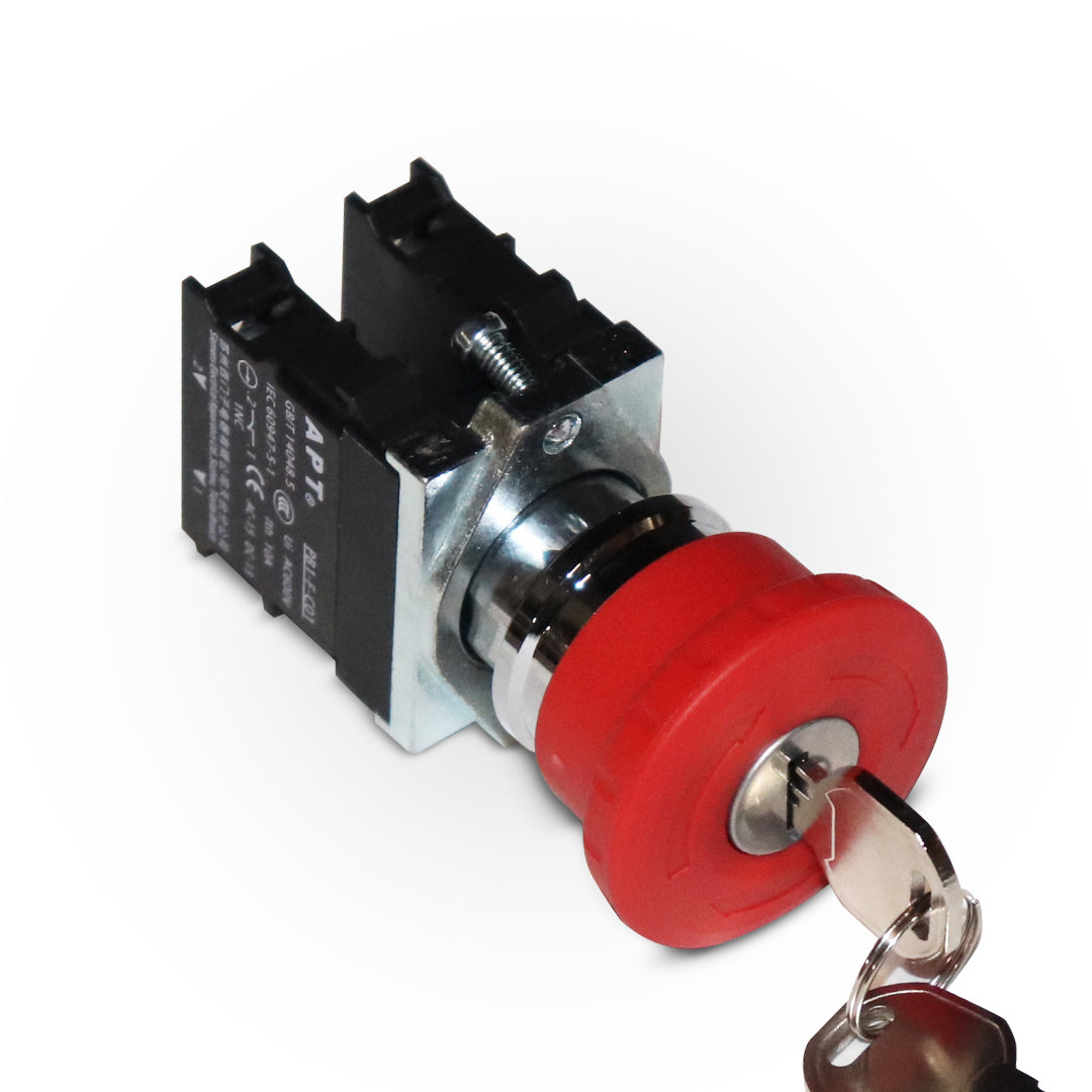 Keystop 22mm E-stop, key release – Elekron Baal