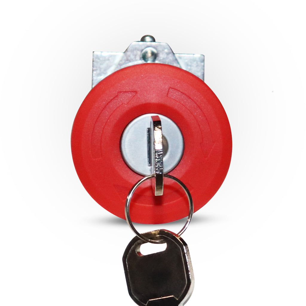 Keyed Estop 22mm E-stop, key release – Elekron Baal