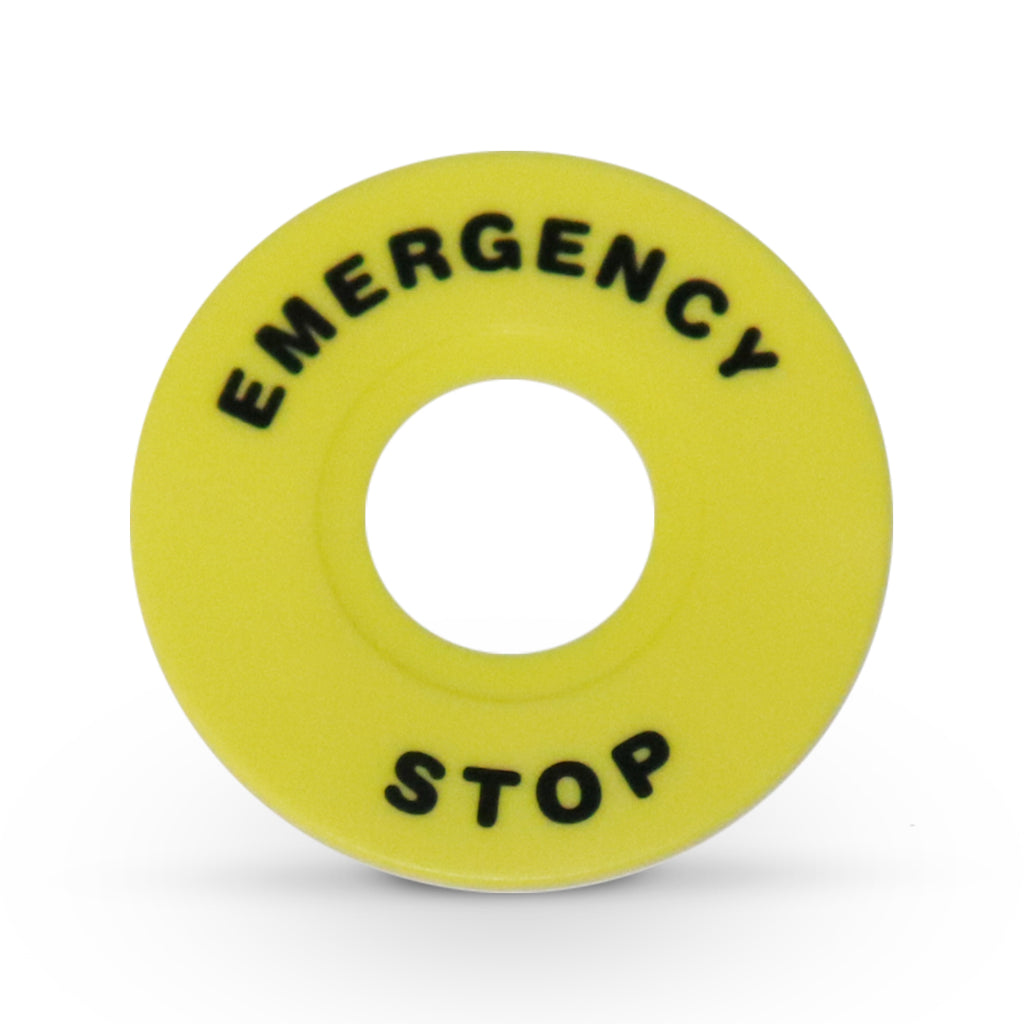 Labelling E Stops E-stop Legend Plate- 60mm – Elekron Baal